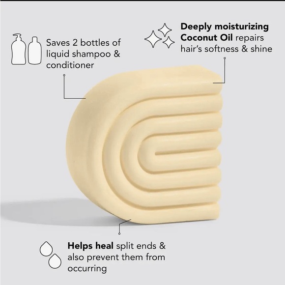Kitsch Coconut Oil Conditioner Bar - Cream - Picture 2 of 2